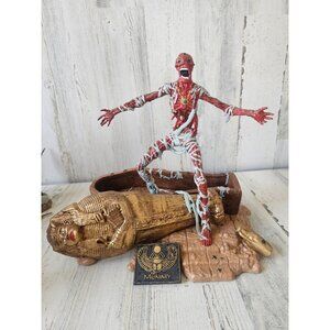 Playing‎ mantis mummy Egyptian sculpture statue figurine vintage 1999
